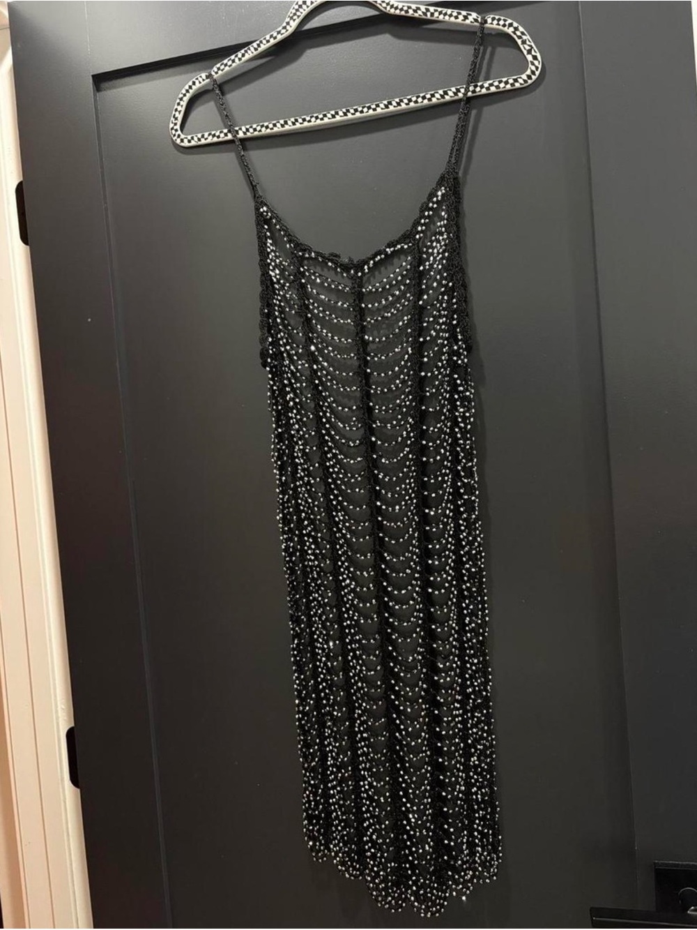 Black Beaded Cover Up